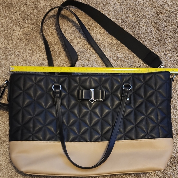 Jessica Simpson Large Quilted Handbag Tote Purse - Picture 4 of 9